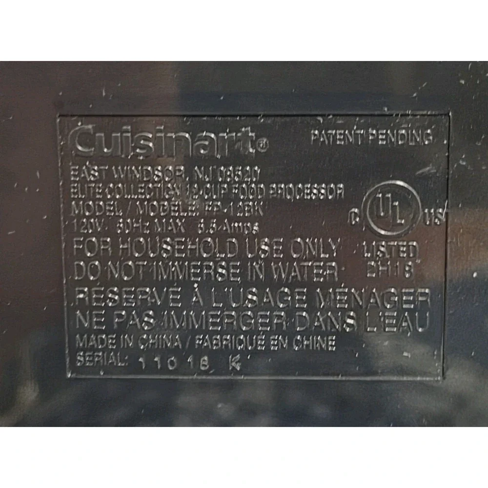 Cuisinart fp 12